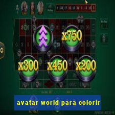 avatar world para colorir